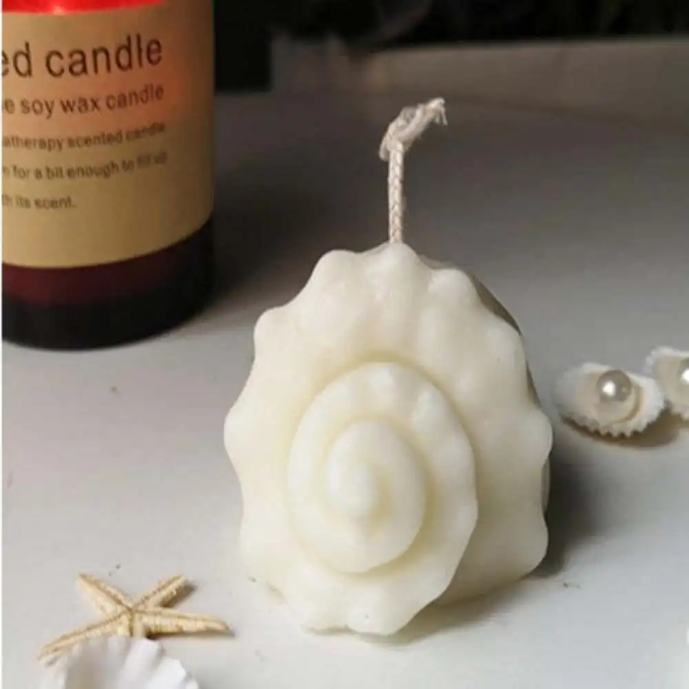 

New Conch Shape Scented Candle Silicone Mold DIY Handmade Soap Gypsum Clay Resin Crafts Making Mould Home Decoration Ornaments