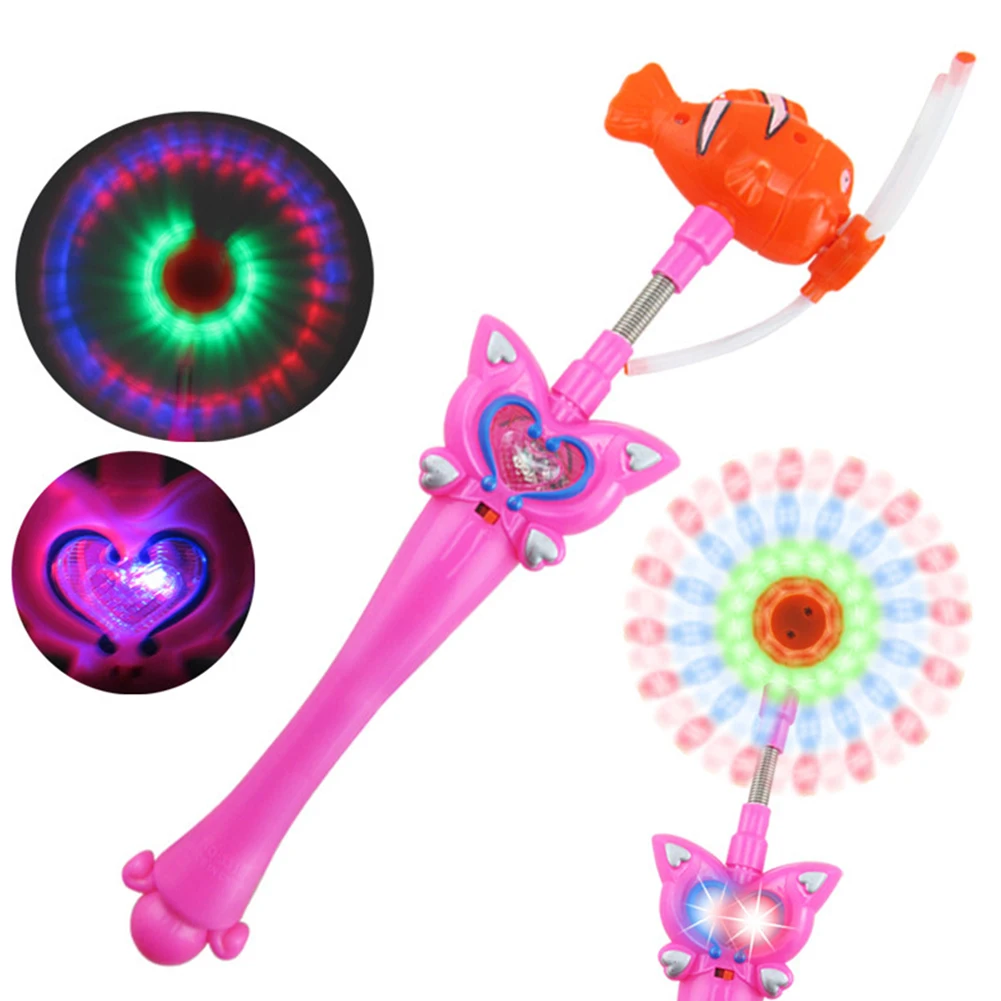 Дети Светодиодный Волшебная палочка Музыка Пение пусть он идет лед Снежная