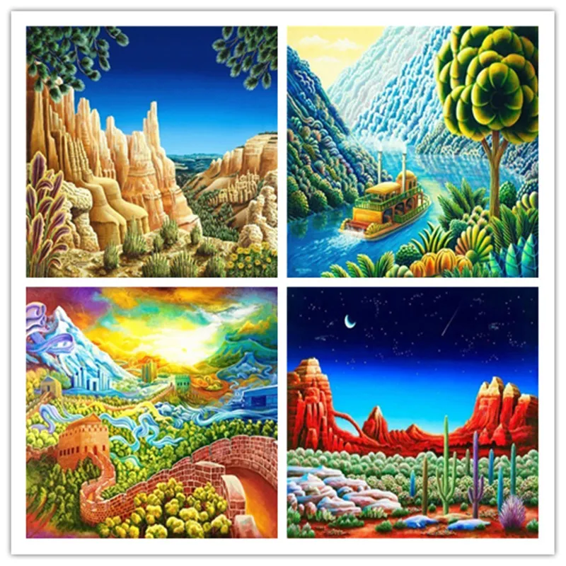 DIY алмазная живопись Весна новая Алмазная вышивка крестиком полное сверление