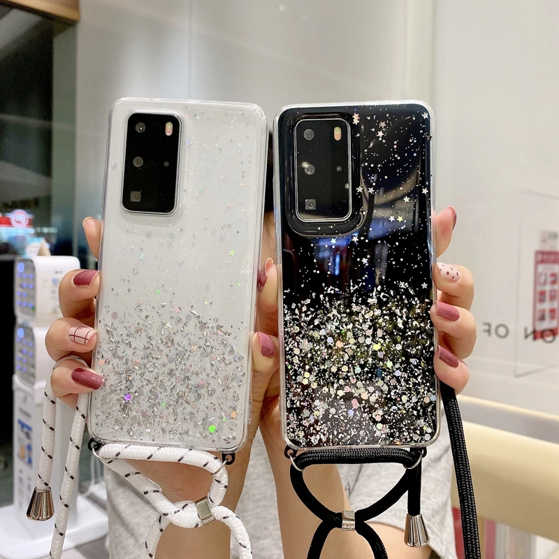 

Bling Glitter Star Case For Samsung Galaxy Note 20 10 Lite S21 Plus Ultra S20 FE A12 A42 A01 Core A51 A71 5G M51 A02S S20FE Case