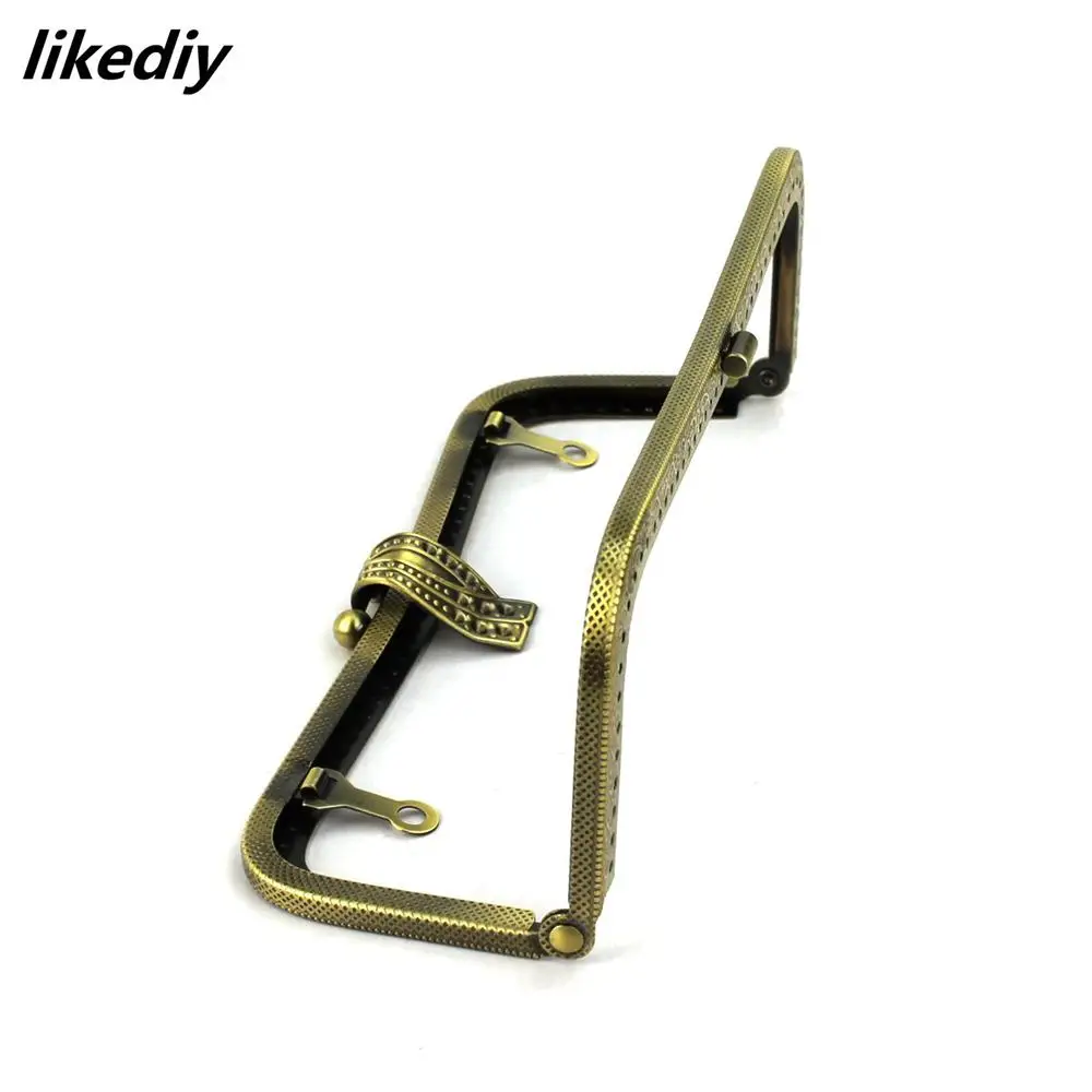 8 pcs/lot 20 cm peacock leaves head metal purse frame Bronze/Silver/Golden/Black Clasp lock clip bag accessories | Багаж и сумки