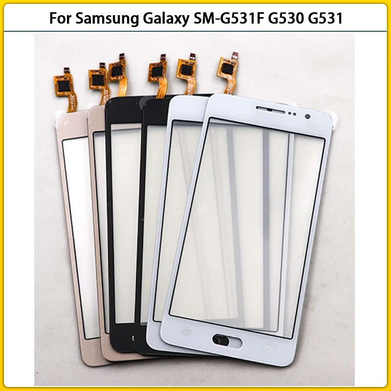 10PCS For Samsung Galaxy Grand Prime SM-G531F G531M G530H G531 Touch Screen Panel Digitizer Sensor Front Glass G530 Touchscreen