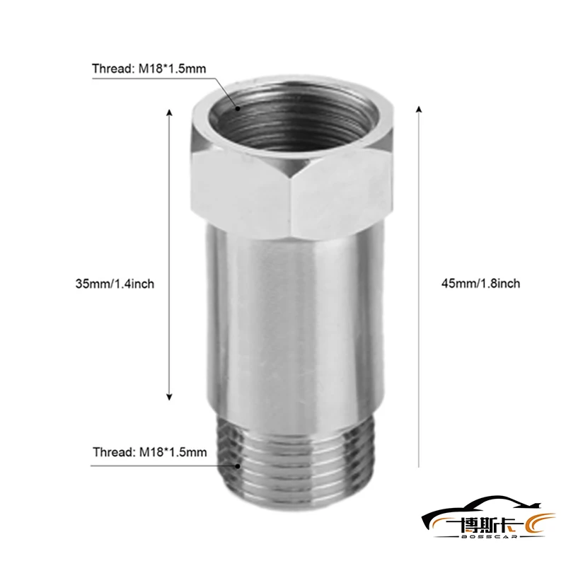Универсальный удлинитель для датчика кислорода M18 x 1 5 O2 90 градусов адаптер HHO