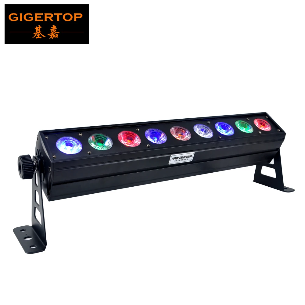 

TIPTOP 9x18W Pixel Indoor Led Wall Washer Light RGBWAP 6IN1 Color 500mm Long Bar Light DMX512 Led Individual Control Sound Auto