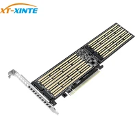 m 2 to pcie riser x16 adapter card 4 disk interface 32gbps expansion card for nvme m keybm key 223022422260228022110 ssd