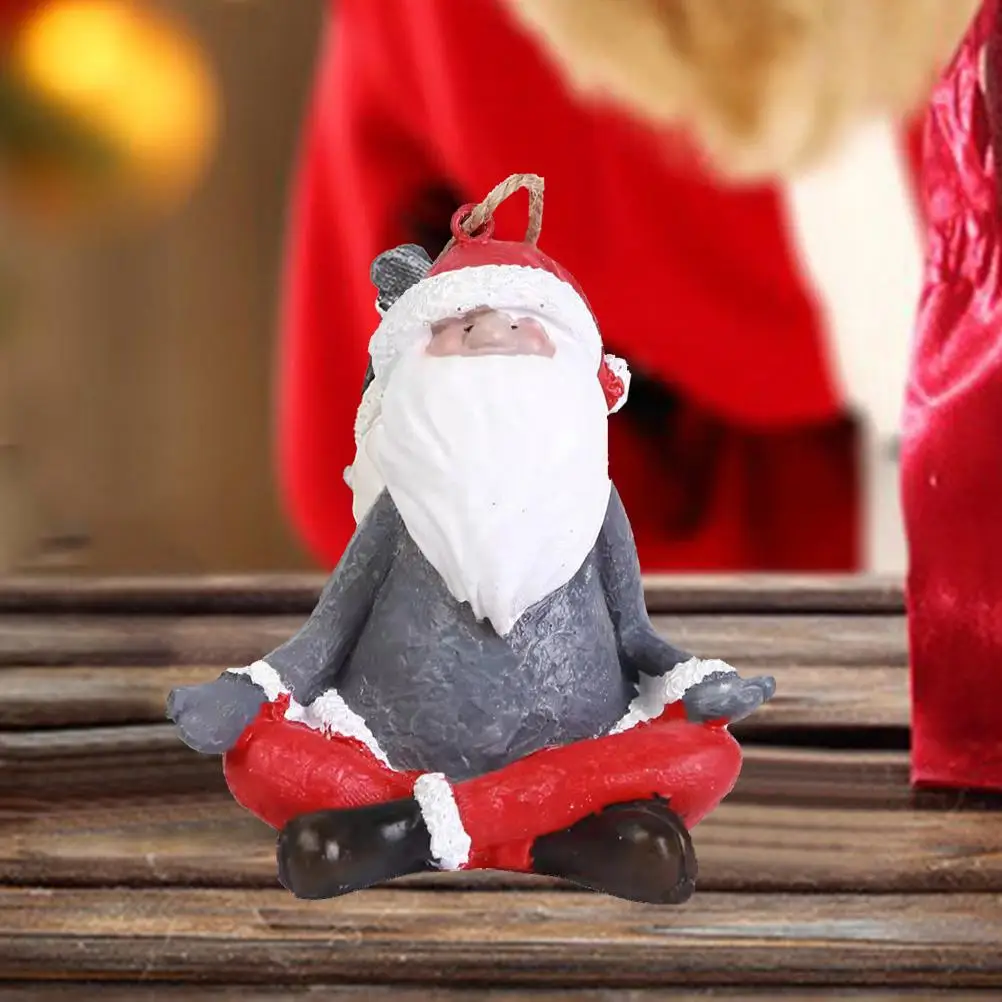 

Miniature Christmas Santa Statue Resin Micro Landscape Ornaments Funny Santa Claus House Crafts Decoration Accessories For Xmas