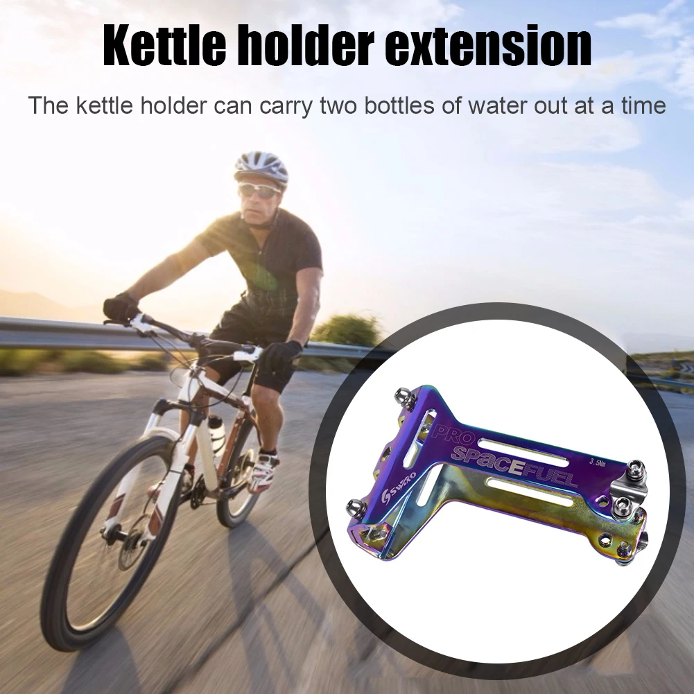 

Aluminum Alloy Bicycle Saddle Water Bottles Cage Holder Cycling MTB Road Mountain Bike Bottle Saddle Double Bottle Cage Bracket