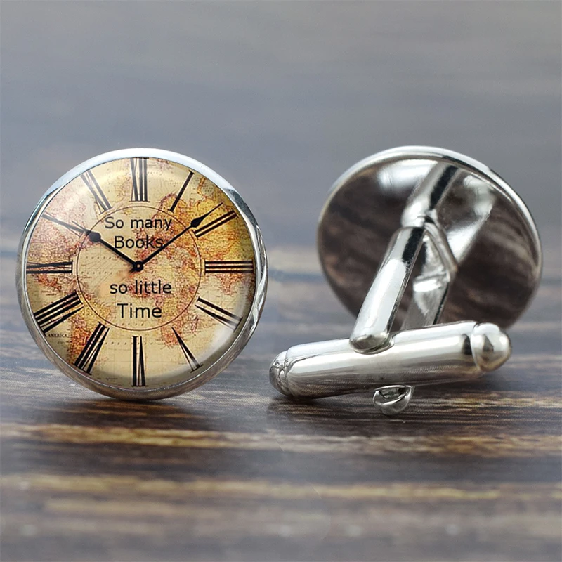 Ювелирные изделия и запонки часы винтажные с узором Стеклянные Кабошоны сплав