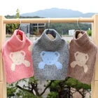 Вязаный женский пуловер с рисунком кота Тедди зимняя одежда для щенка теплая Домашняя одежда Шнауцер мягкая одежда с двумя ногами