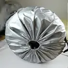 Чехол для покрышки автомобиля 652F, 1 шт., чехлы для хранения запасных шин из серебристой ткани, чехлы для защиты автомобильных колес, всесезонные