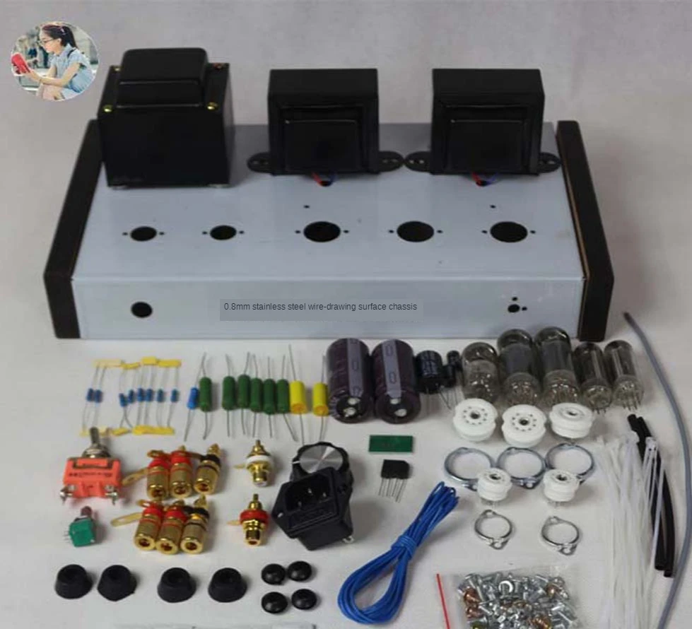 2021 Nobsound домашние аудио трубчатые усилители DIY Kit 6Z4 + 6N2 6P1 корпус из нержавеющей