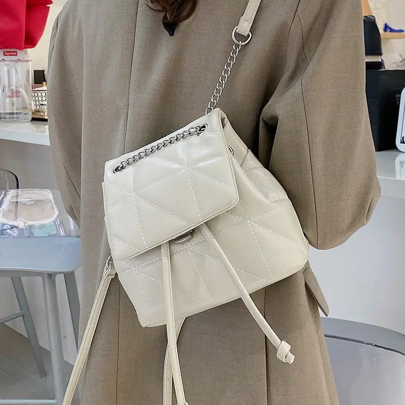 

2021 New Fashion Backpack Women PU Leather Shoulder Bag For Women Kids Small Bagpack Female Ladies School Backpack