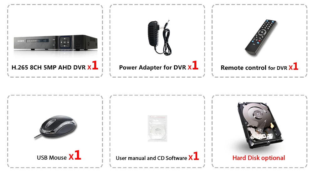 4CH 8CH 6 в 1 5MP 4MP AHD DVR Гибридный видео Регистраторы Поддержка 4/5MP AHD Камера 5MP IP Камера видеонаблюдения Системы Onvif