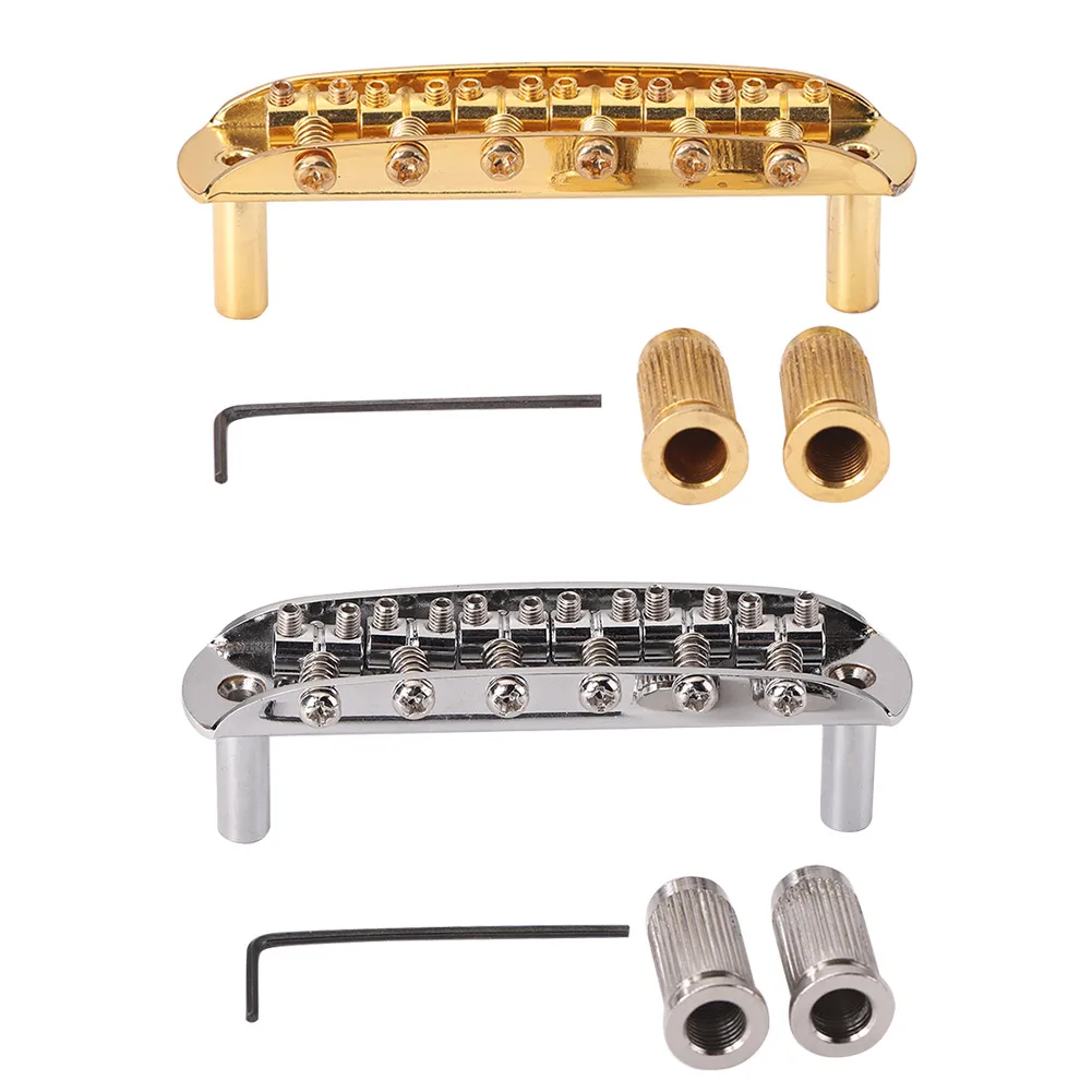 

BM005 Guitar Tune-O-Matic Roller Saddle Bridge for Gibson EPI Les Paul LP SG Style 6 String Electric Guitar Replacement Parts