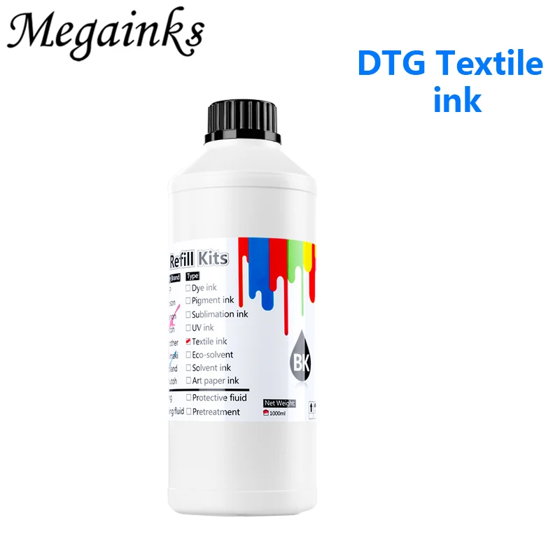 6*500 мл чернила для цифровой печати по ткани Roland Mimaki Mutoh DX3 DX4 DX5 DX6 DX7 головка A2 A3 A4 Dtg