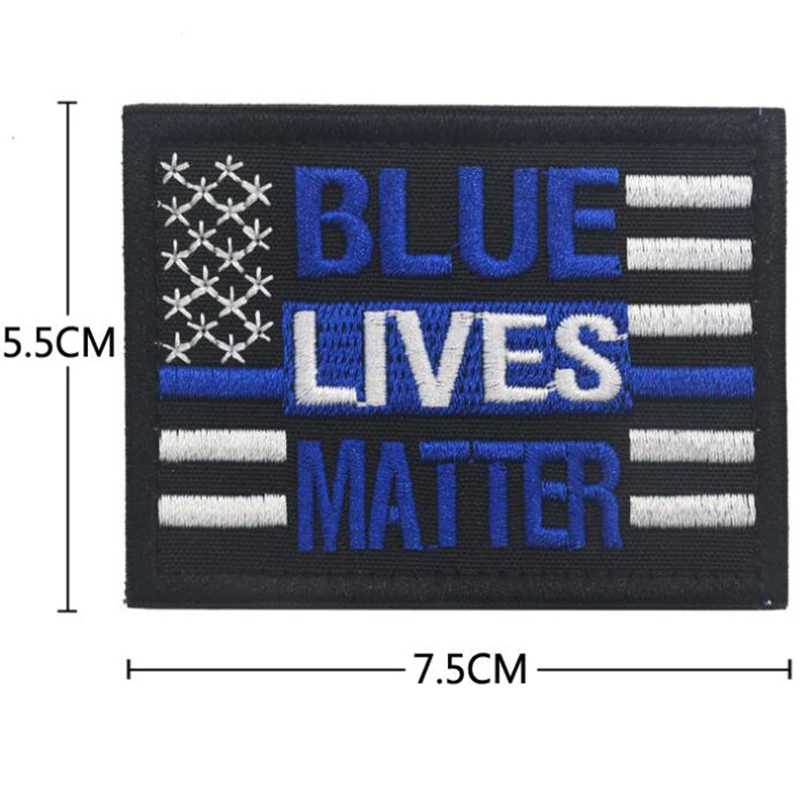 Вышивка тактическая сияющая ткань синяя материал медицинская повязка жизненные