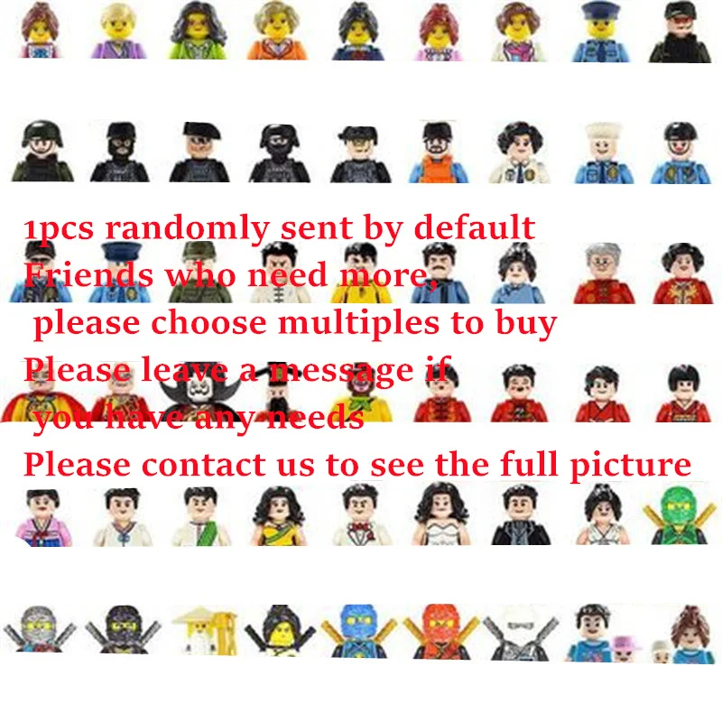 

2021 A Variety of City Minifigure Military CartoonProfessional Doll Building Block Assembly Accessories toys