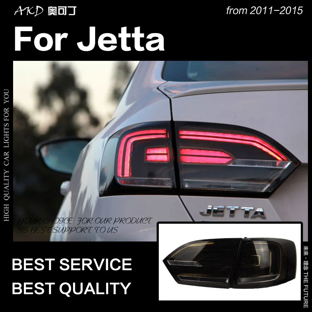 Auto Styling Schwanz Lampe für Jetta Rückleuchten 2011-2014 Jetta Mk6 LED Rücklicht DRL Blinker Bremse reverse auto Zubehör