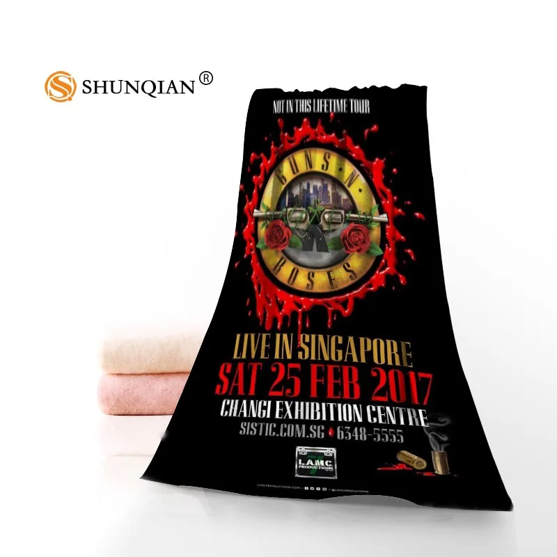 Guns N Roses Towels Microfiber Bath Travel Beach Face Towel Custom Creative Size 35X75cm And 70X140cm A7.24 |