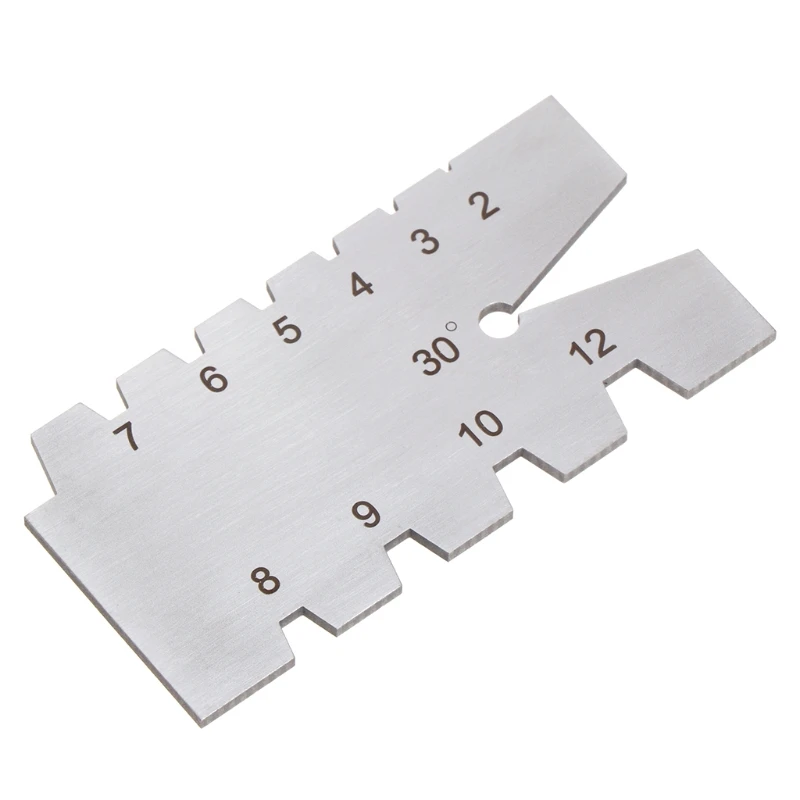 TR30 Degree Screw Thread Gauge Gage Tool Grinding Stainless Steel Welding Feeler U1JB | Инструменты