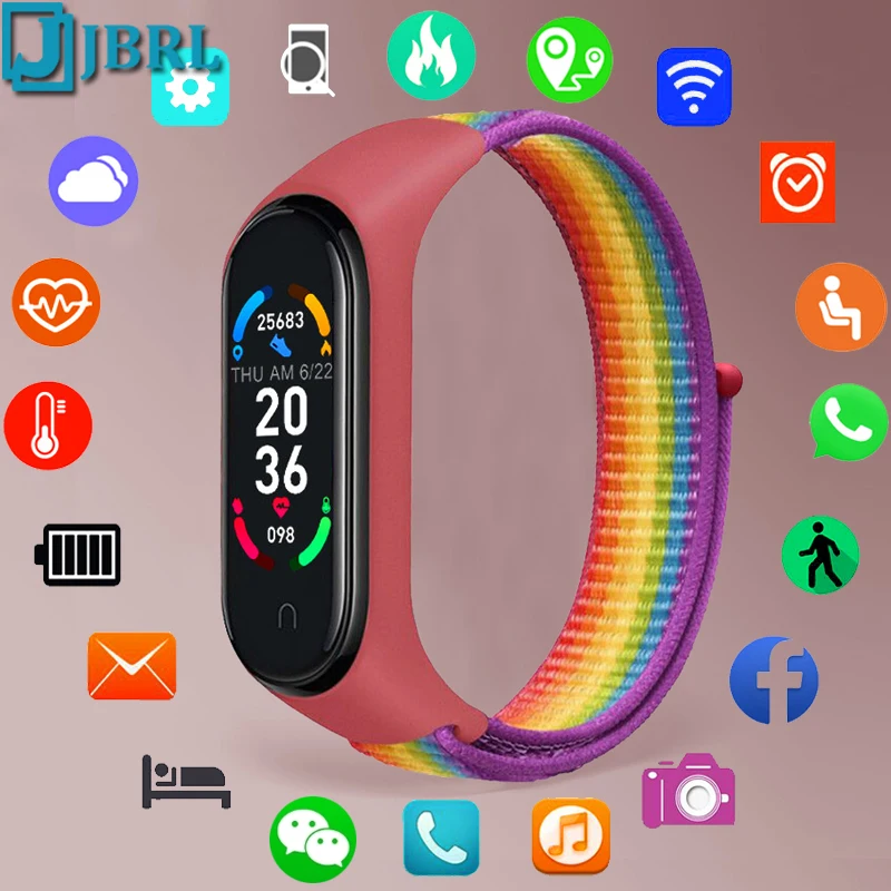 

Nylon Children Watch Kids Watches For Girls Boys Wrist Watch Child Students Clock Sport Electronic Digital Wristwatch JBRL Brand