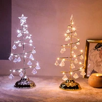 led christmas lights acrylic crystal beads christmas tree decorations xmas ornaments noel christmas decor for home 2022 navidad