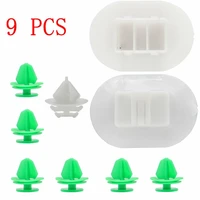 9x for ds3 side skirt fixing clips bottom moulding exterior plastic high quality car external fixing clip