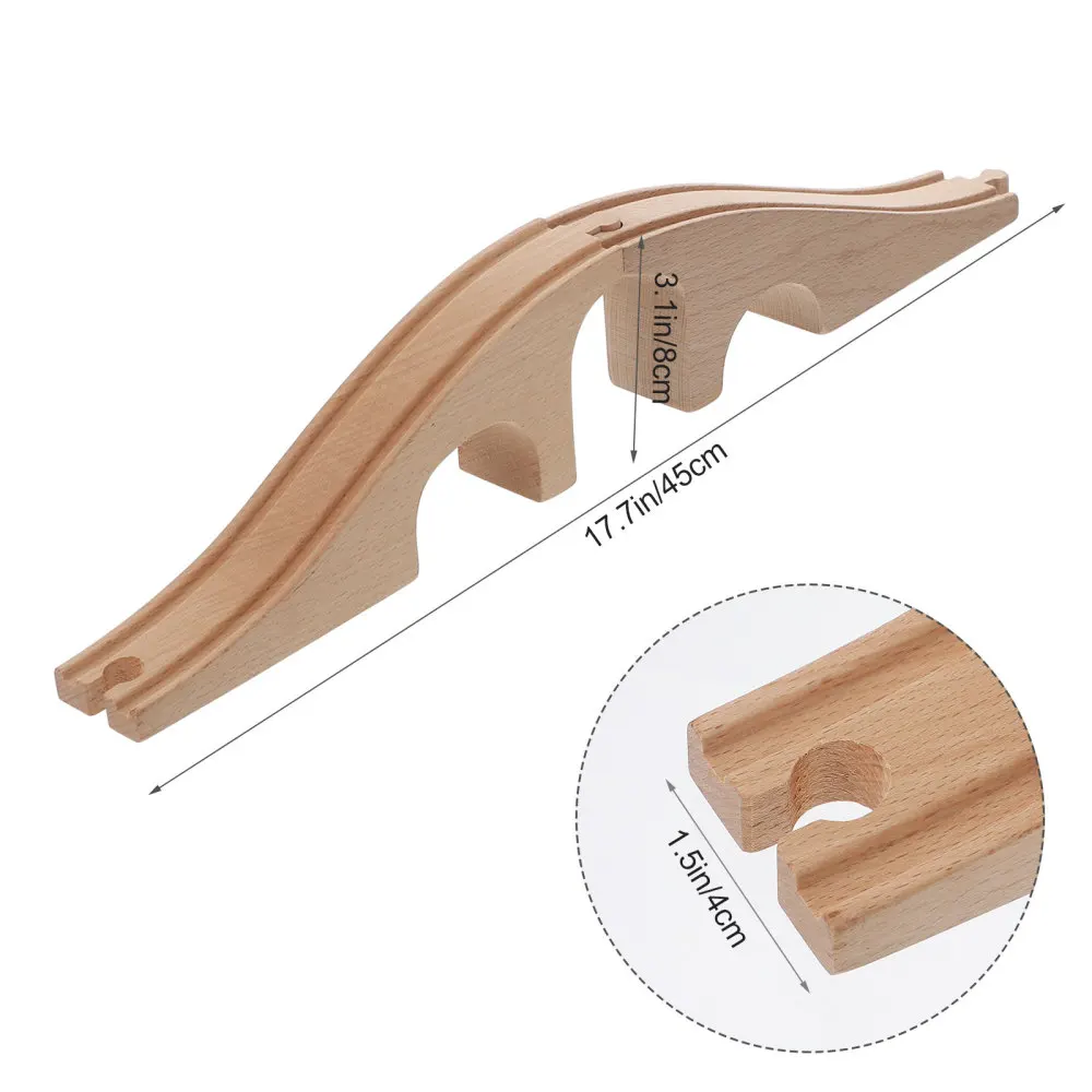 

1pc Train Bridge Assemble Train Bridge Wooden Train Bridge Train Tracks