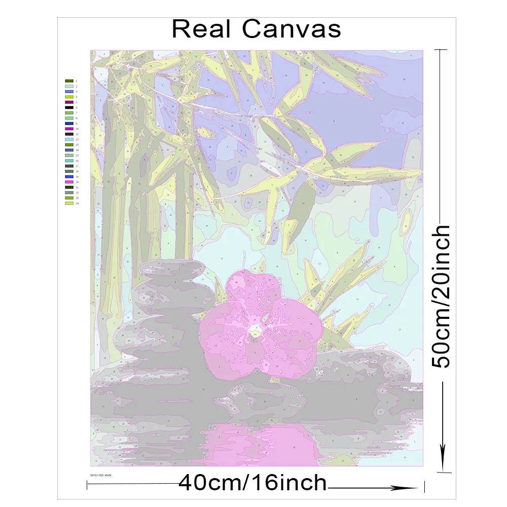 AZQSD краска по номерам Орхидея камень ручная искусственная подарок для