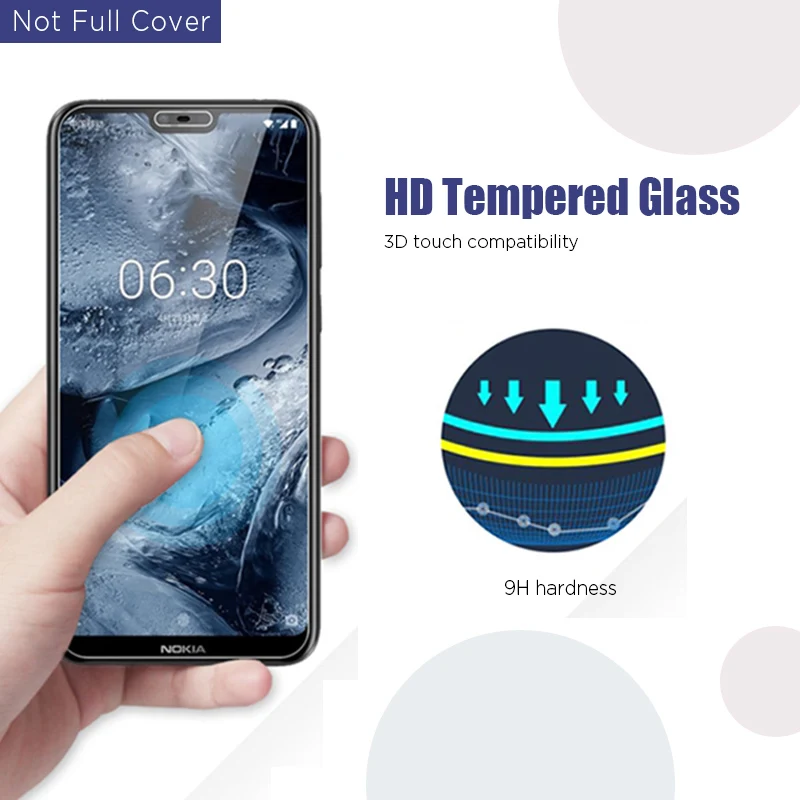 Защитное стекло для Nokia 1 3/2 3/5 3/8 3 5G C2 Tennen HD Защита экрана Lumia 635 640 950 C1 Tava C5 Endi 9H |