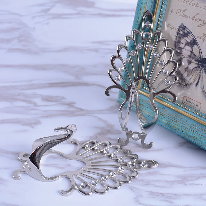 2 шт. крючки для штор с павлином кисточками шапкой вешалкой Аксессуары