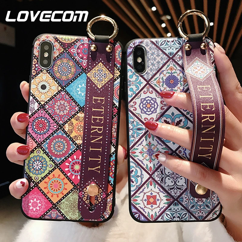 Чехол LOVECOM на запястье для Huawei P30 P20 Lite Pro Mate 20 мягкий чехол накладка из ТПУ с