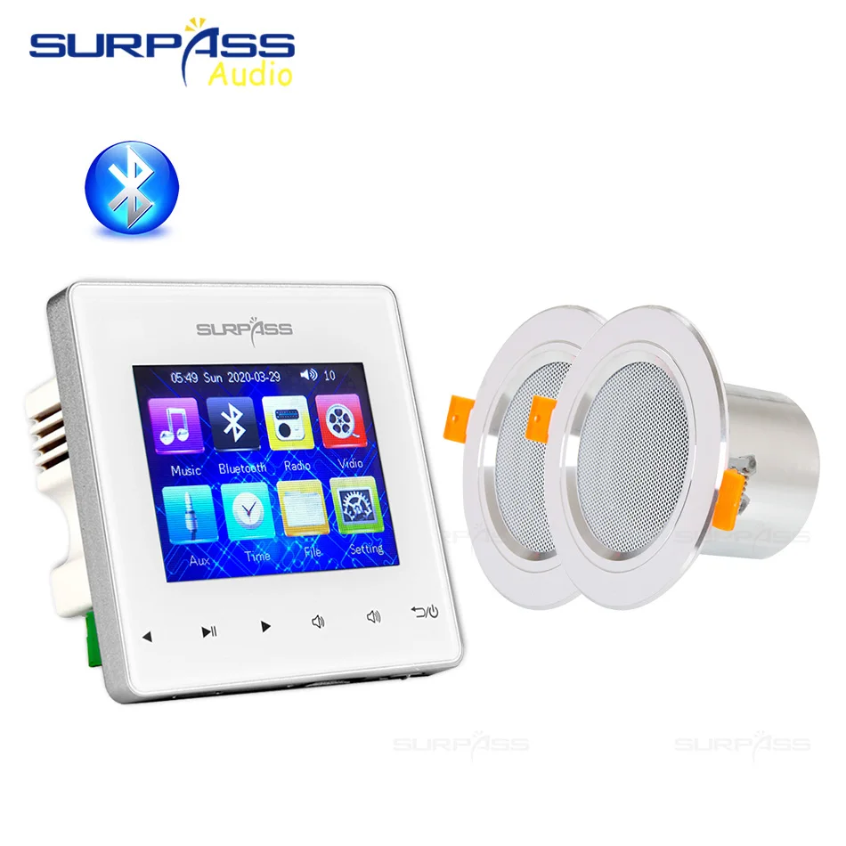 Домашняя фоновая музыкальная система настенный усилитель 3-дюймовый потолочный