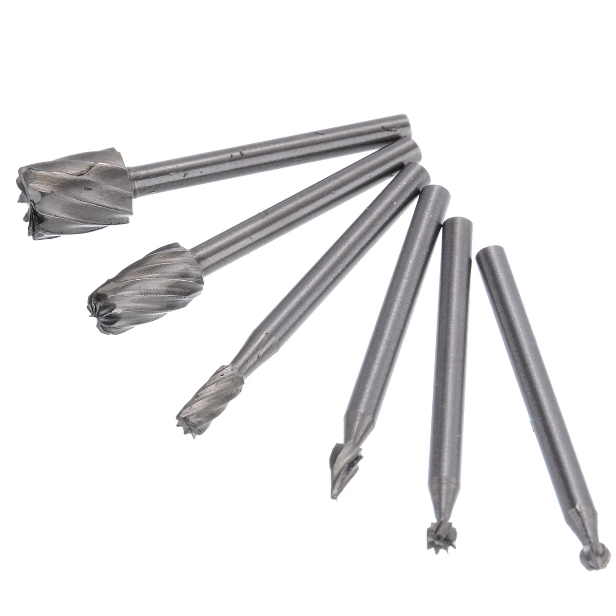 Быстрорежущий стальной ротационный заусенцы файлы фреза Набор концевых фрез