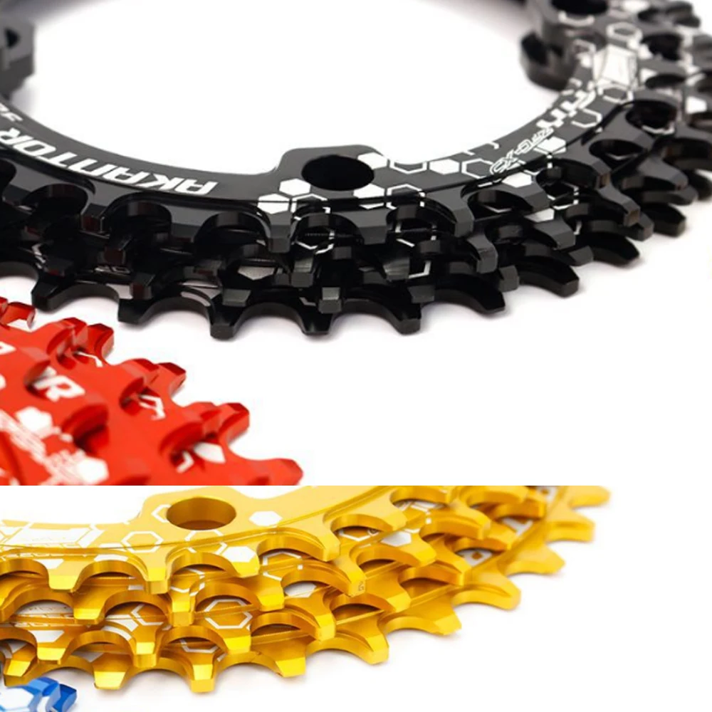 

34T Chainring Ring 104BCD Mountain Bike Narrow Wide MTB 145MM Single Speed Bicycle Chainwheel Bike Bolts Crank Gear Disc Parts