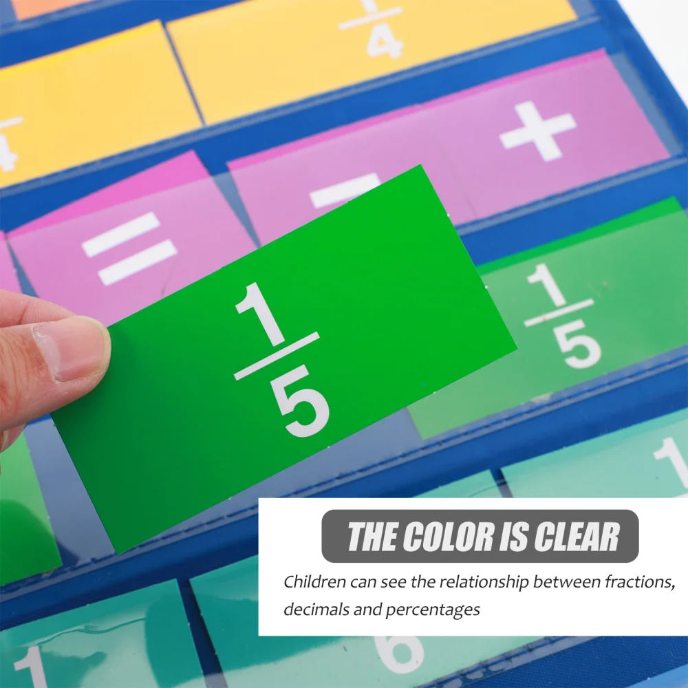 

1 set of Numbers Cards Educational Mathematics Learning Fractions Decimals