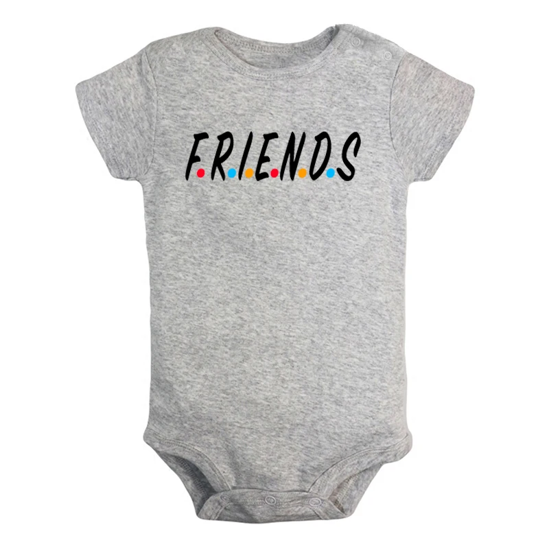 Комбинезон с надписью FRIENDS Always Kiss Me Good Night Love 100% хлопок|Боди для малышек| |