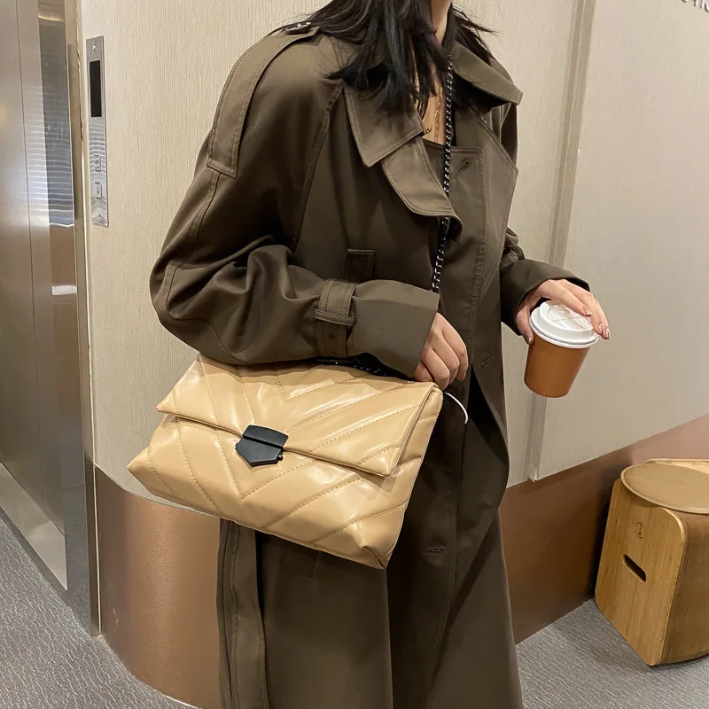 

V-line Crossbody Bag For Women Fashion Sac A Main Female Shoulder Bag Female Handbags And Purses With Handle