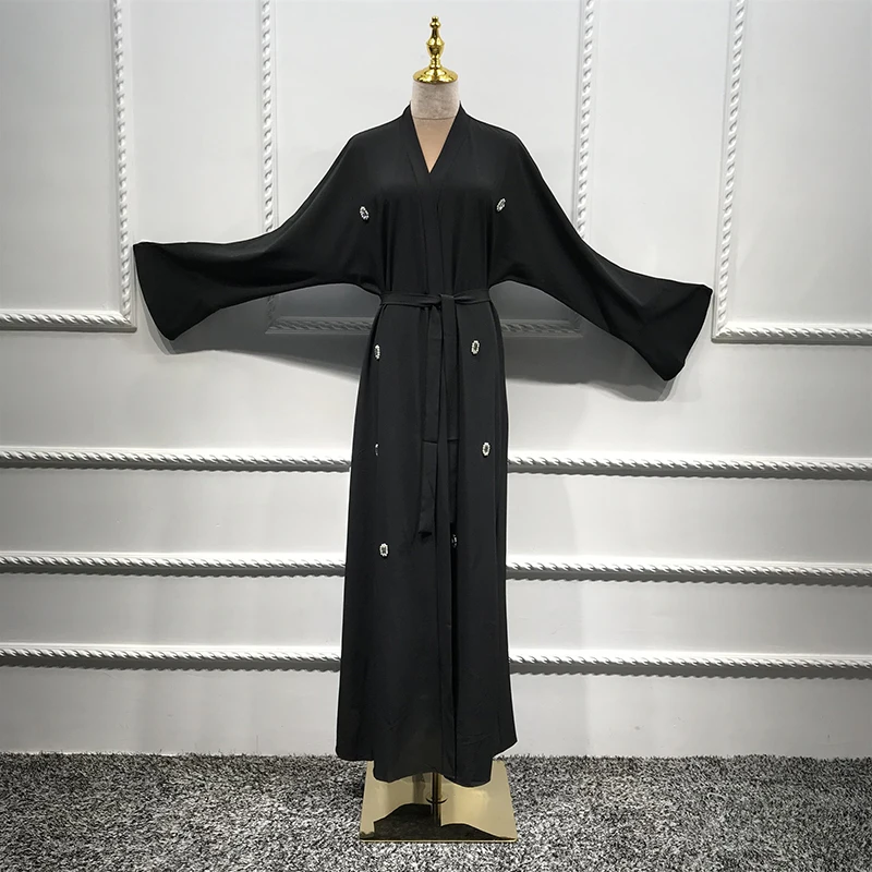 Открытый Дубай Abaya кимоно кардиган кафтан Турецкая женская мода мусульманское