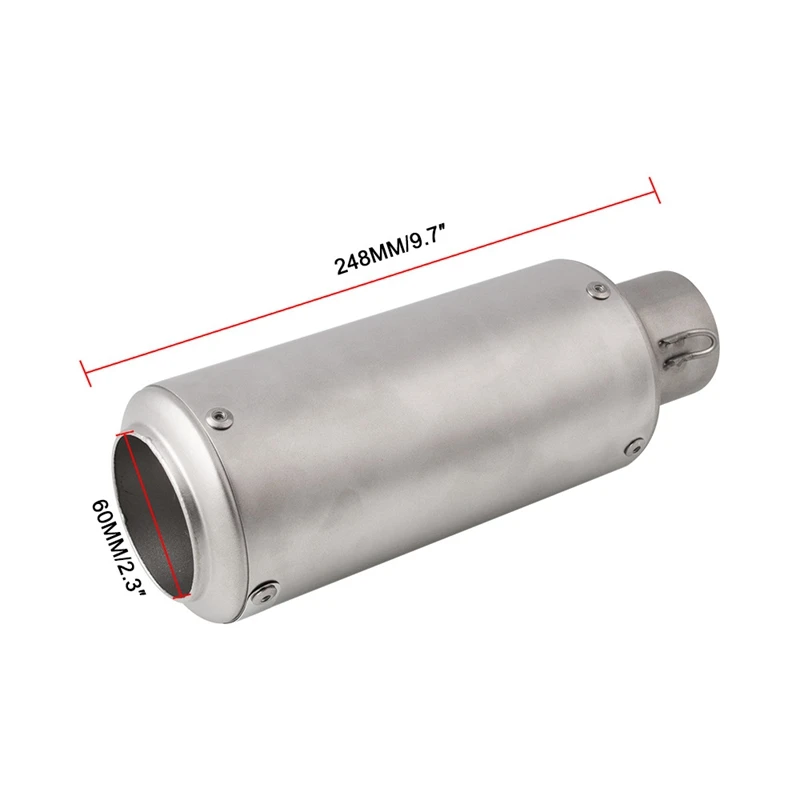 

Motorcycle Modified Parts 51mmSC Exhaust Pipe Large Displacement Muffler Suitable for Kawasaki MB-TP122-S