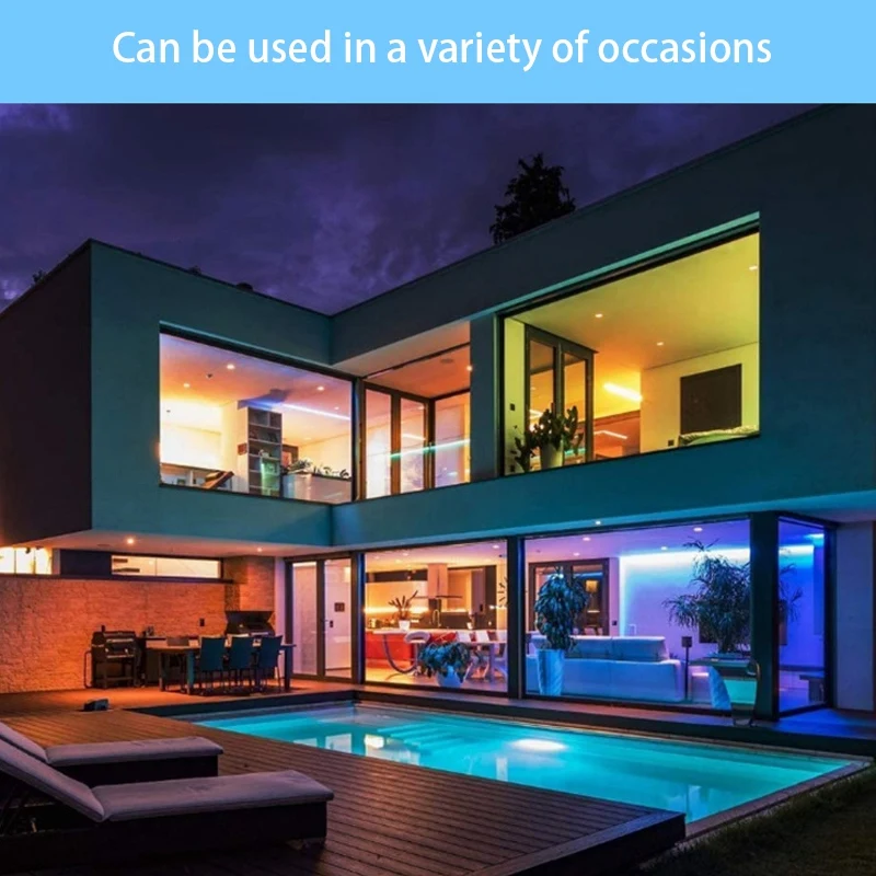 

LED Strip Lights RGB with Remote Control Bright 5050 LEDs Colorful Light Strip for Bedroom