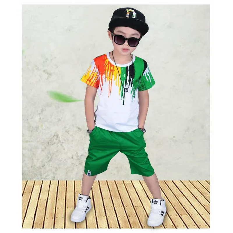 Модные комплекты одежды для мальчиков 2020 летний детский спортивный костюм