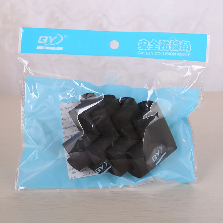 Black 4pcs 1 шт 2 м детская безопасная настольная защитная полоса для края дома подушка защитная полоса безопасная защита детская барная полоса мягкая утолщенная YYT238 - Цвет: Black 4pcs