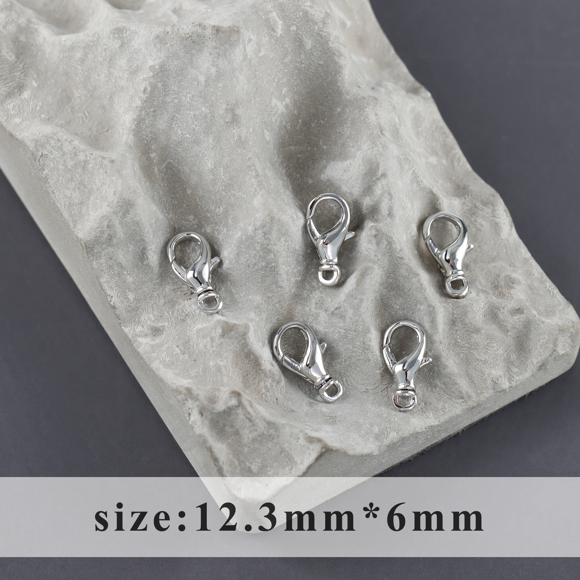 GUFEATHER M1108 jewelry accessories lobster clasp pass REACH nickel free 18k gold rhodium plated copper diy hooks 10pcs/lot - купить по