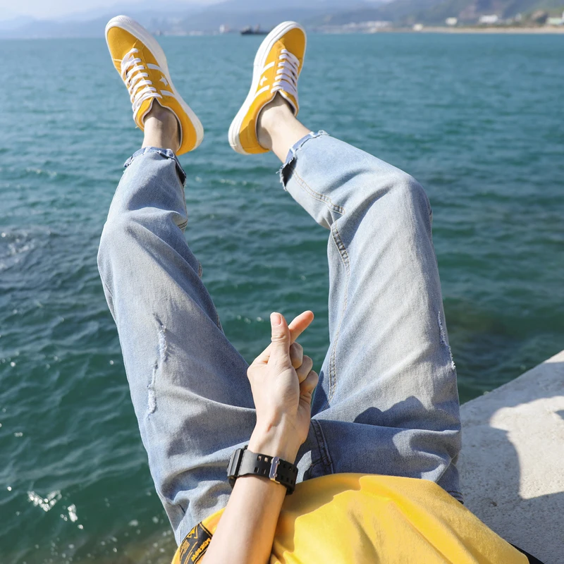 

Popular 2021 Casual Wide leg Oversize Cargo Denim Boy Baggy Jeans For Men Overalls Boys Man Pants