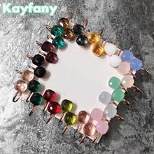 Hot Brand Classic Water Droplets Candies Style Earrings 22 Kinds of Color Crystal Drop Earring For Women Fashion Jewelry Gift