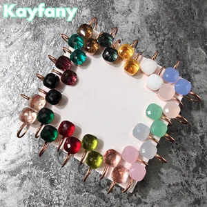 hot brand classic water droplets candies style earrings 22 kinds of color crystal drop earring for women fashion jewelry gift free global shipping