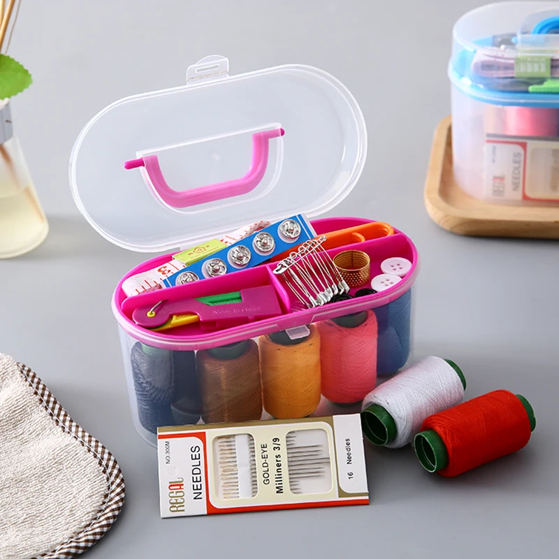 

Household sewing box set sewing and mending sewing bag large sewing box storage box sewing thread set