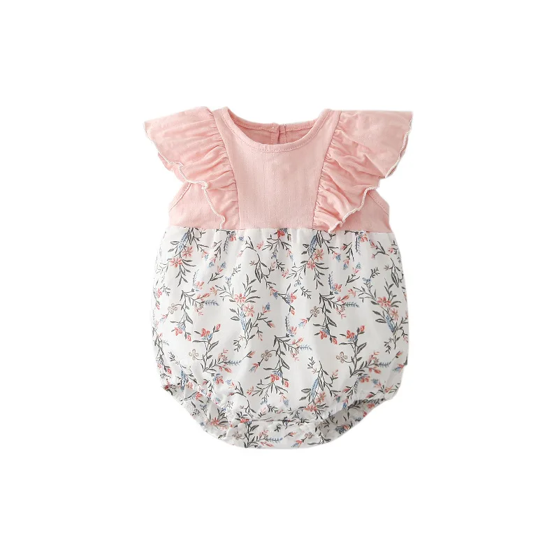 

Для новорожденных, для маленьких девочек одежда для детей с мультяшным принтом, с рисунком яблока, комбинезон для маленьких девочек; Летняя ...