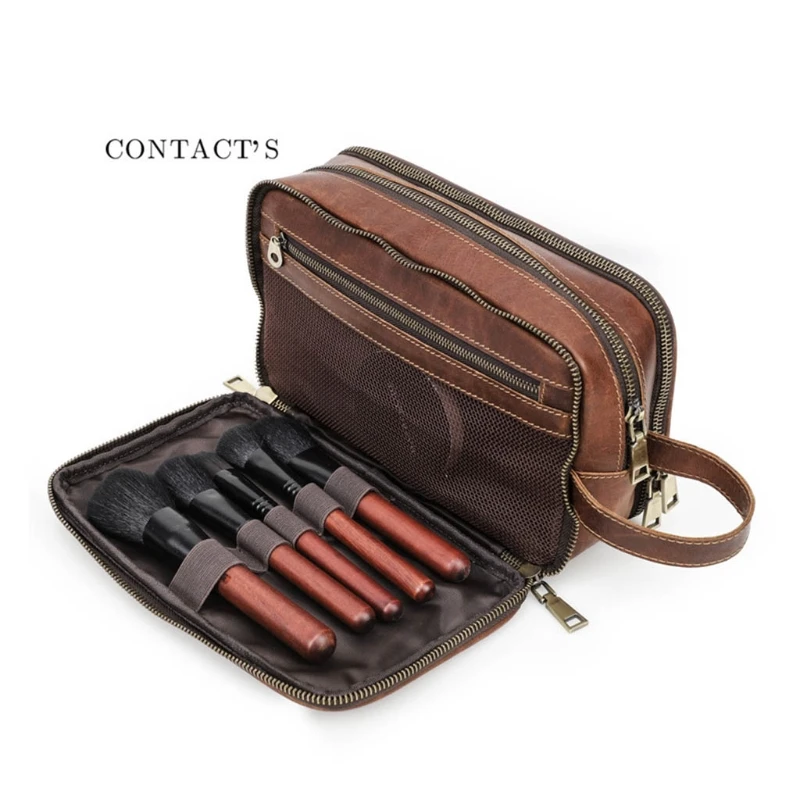 Goede Q1FA Mannen Draagbare Reizen Cosmetische Make-Up Tas Toilettas Case Clutch Handtas Purse Storage Pouch Organizer